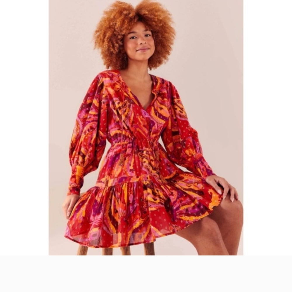 FARM Rio Multicolor Long Sleeve Dress - Picture 6 of 14